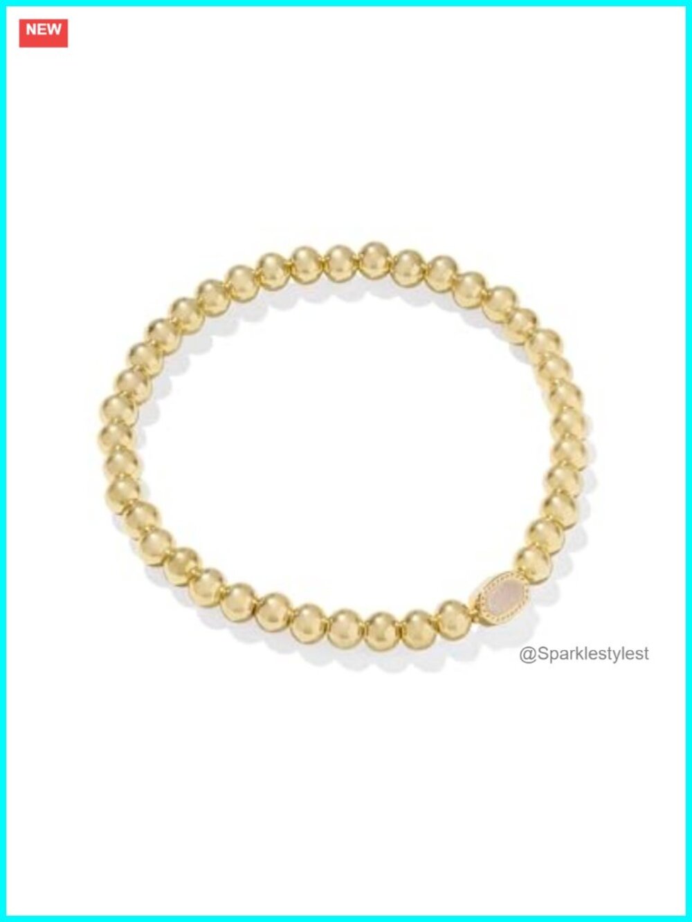 Kendra Scott Elaina Stretch Bracelet Gold-Plated Gemstone Chic Gift